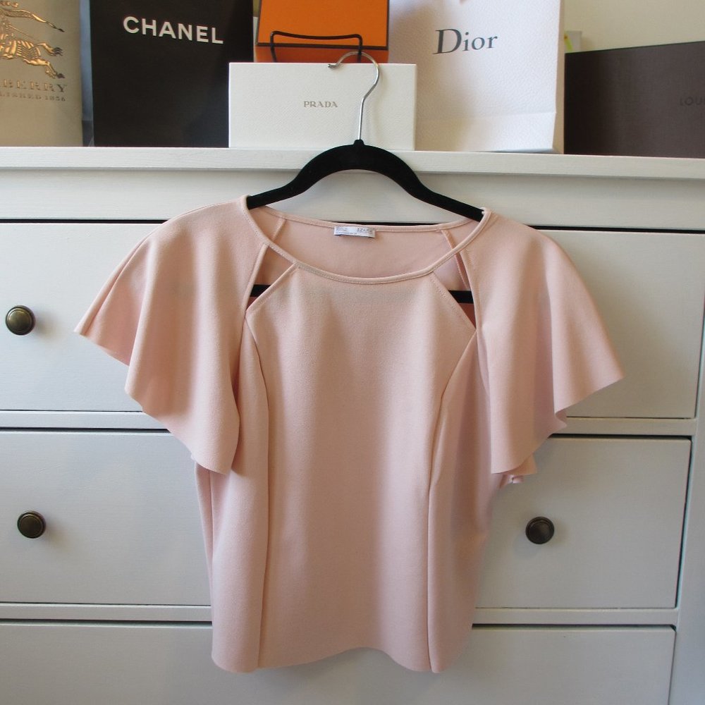 Zara B&W Collection Blush Pink Top